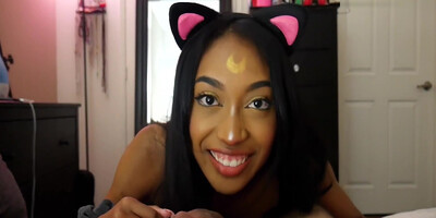 Aaron X Aliya - Cosplay Luna Rides To Earn A Creampie