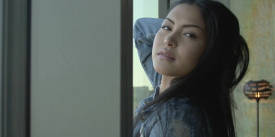 Adorable Asian model Chloe Rose is going to strip nude and show her slender body