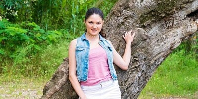 Aesthetic hottie Francesca DiCaprio roughly fucked by a huge black dick