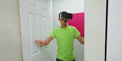 Alicia Williams tricks roommate wearing vr headset into sex