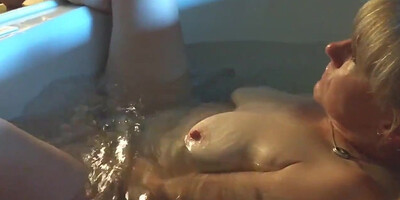 Amateur Wife Jacuzzi Tub Water Jet Masturbation Orgasm