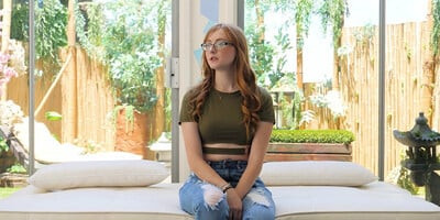 Amber - Shy Redhead Tries Something New