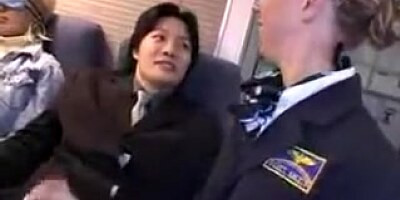american stewardess handjob part 2