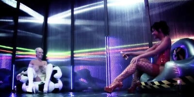 Amorous babes take magical tools deep down their pussies