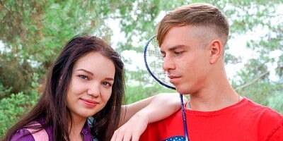 Angelic small-tit hottie Cinderella fucked in the forest