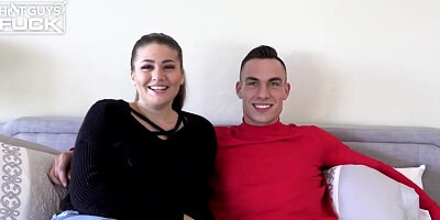 Angelina Colon is an insatiable brunette plumper, who likes to have sex with Travis Youth