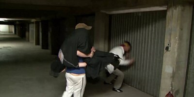 Arab slut from France in a threesome sex tape