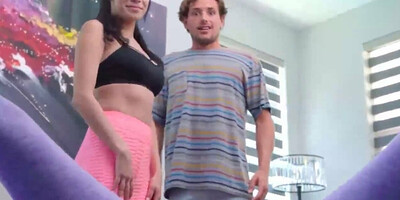 Are you serious, mom? Yoga stepmom fucks my bf and i join them