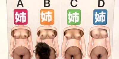 Asian game show girls fingered close up