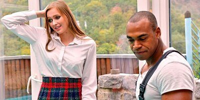 Astonishing busty brunette Stacy Cruz fucked by a big black dick