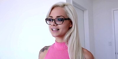 Astounding blonde chick elsa dream caressed tenderly