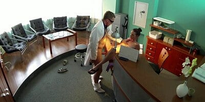 Babe from insurance company banged in fake hospital