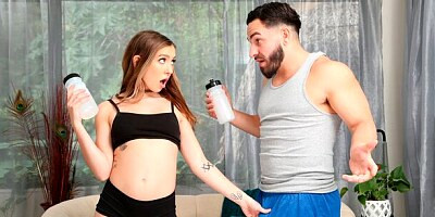 Bailey Base Gets Help Stretching Out Into The Splits