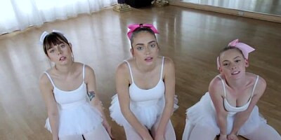 Ballerinas Ashly Anderson, Shae Celestine and Athena Rayne are getting fucked