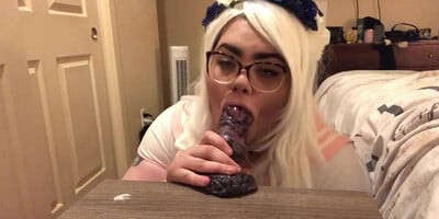 Bbw School Girl Takes A Monster Cock!