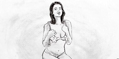 Beautiful MILF model shows sweet pussy after posing