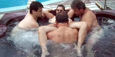 Becky's hot tub party