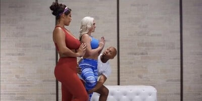 Black cock plows through thick MILFS