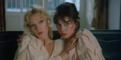 Brigitte Lahaie performs a classic lesbian scene in cozy bed