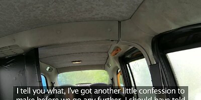 British escort fucking in a taxi