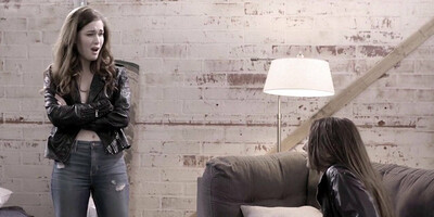 Brunette initiates bff by fingering her and letting her lick