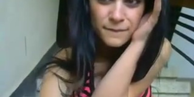 Bulgarian milf masturbates on stairs and squirts