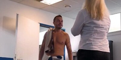 Chubby boss wife loves fucking her staff