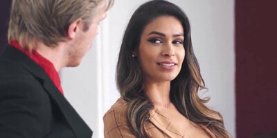 couple deepthroat, Katana Kombat bounces her bubble butt on his cock