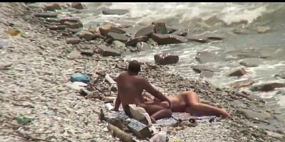 Cuckold wench at the beach