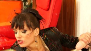 Cum drenched euro babes enjoy foot worship