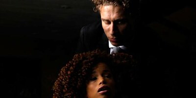 Curly-haired ebony with tight pussy Cecilia Lion fucked so sweet