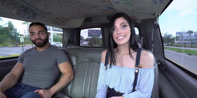 Cute girl gets pounded in the van