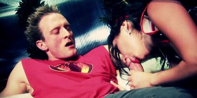 Cutie in stockings cannot resist orgasm after a hard bang