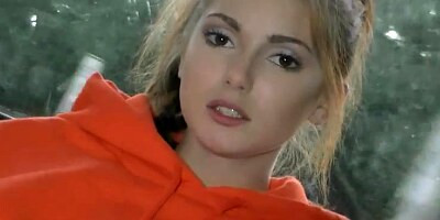 Cutie masturbating on the bus