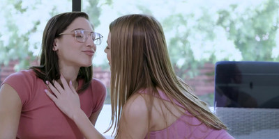 Cuties tease each other with sex fantasies and crazy reality