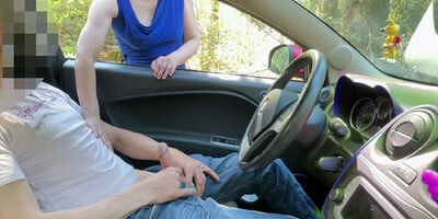 Date with a guy jerking off in front of me in this car