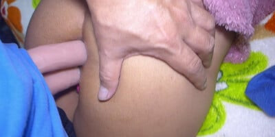 Double penetration for unsatisfied wife, husband submits her