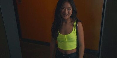 Exotic Asian hottie Lulu Chu jumps on a big boner like a professional