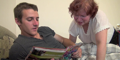 Fat big tits mommy is relaxing and riding