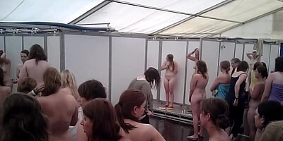 Festival shower voyeur