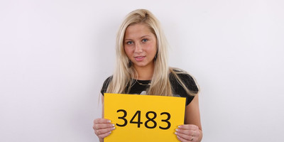 Fresh faced bimbo called Veronika fucked deep in her twat