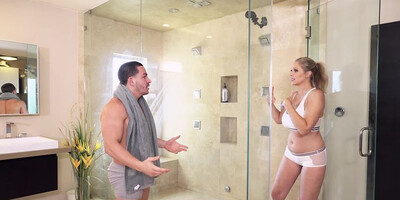 Fucking The Stepson In The Shower