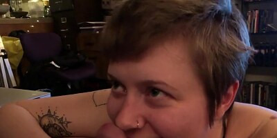 Funny ruined blow job my cute blonde pixie cock worship