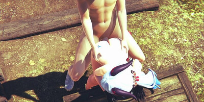 Genshin Impact Hentai - Ganyu enjoy outdoor sex