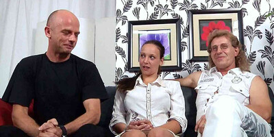 German Mature Couple - First Cuckold Threesome with Stranger