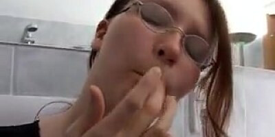 German submissive slut with big tits slapped and assfucked