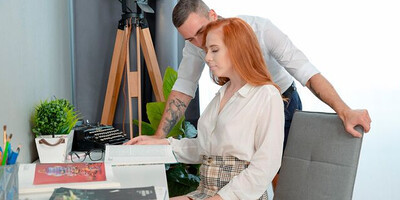 Ginger chick demands cum