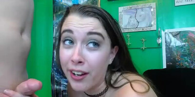 Girl Takes Small Pink Wiener Of Her Boyfriend