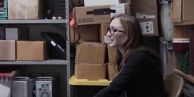 Girls that are caught stealing are made to bang a security officer