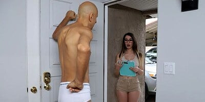 Good and hard sex with a miniature young brunette Josefine Kelly